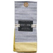 Wholesale - 18x28" Blue and Yellow Set of 2 Textured Weave Kitchen Towels C/P 36, UPC: 195010001403
